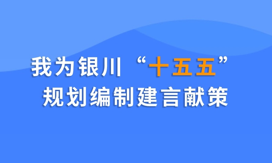 我为银川“十五五”规划编制建言献策