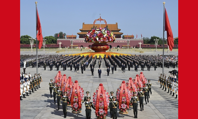 习近平等党和国家领导人出席烈士纪念日向人民英雄敬献花篮仪式