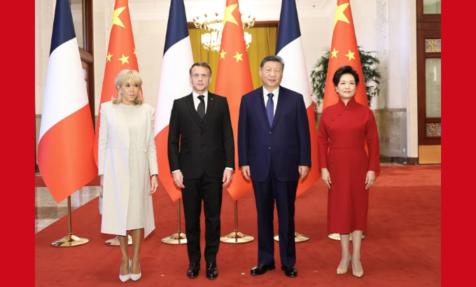 习近平同法国总统马克龙举行会谈